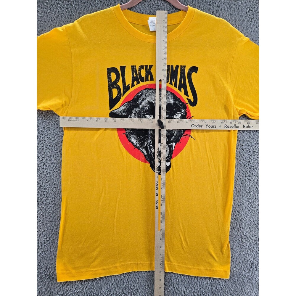 Black Pumas Shirt Mens Medium Yellow Music Band Merch Graphic Tee Austin TX - Picture 4 of 5